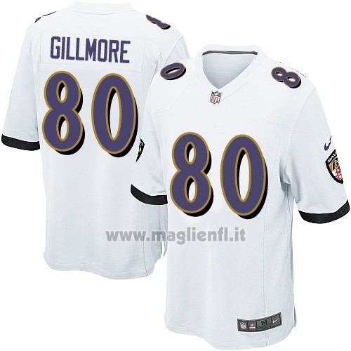 Maglia NFL Game Baltimore Ravens Gillmore Bianco